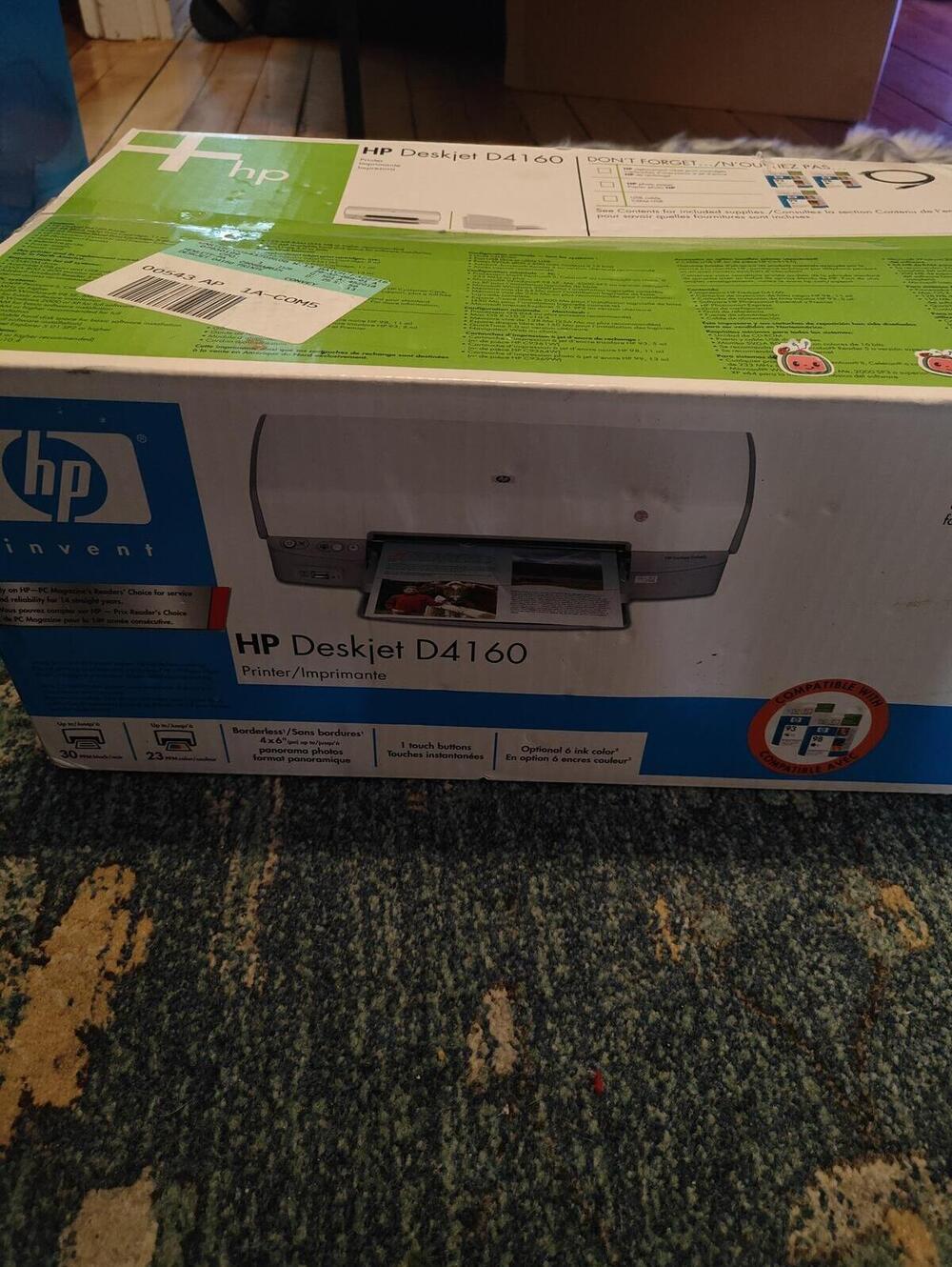 HP Deskjet D4160 Photo Inkjet Printer New Complete Home Office Color Print